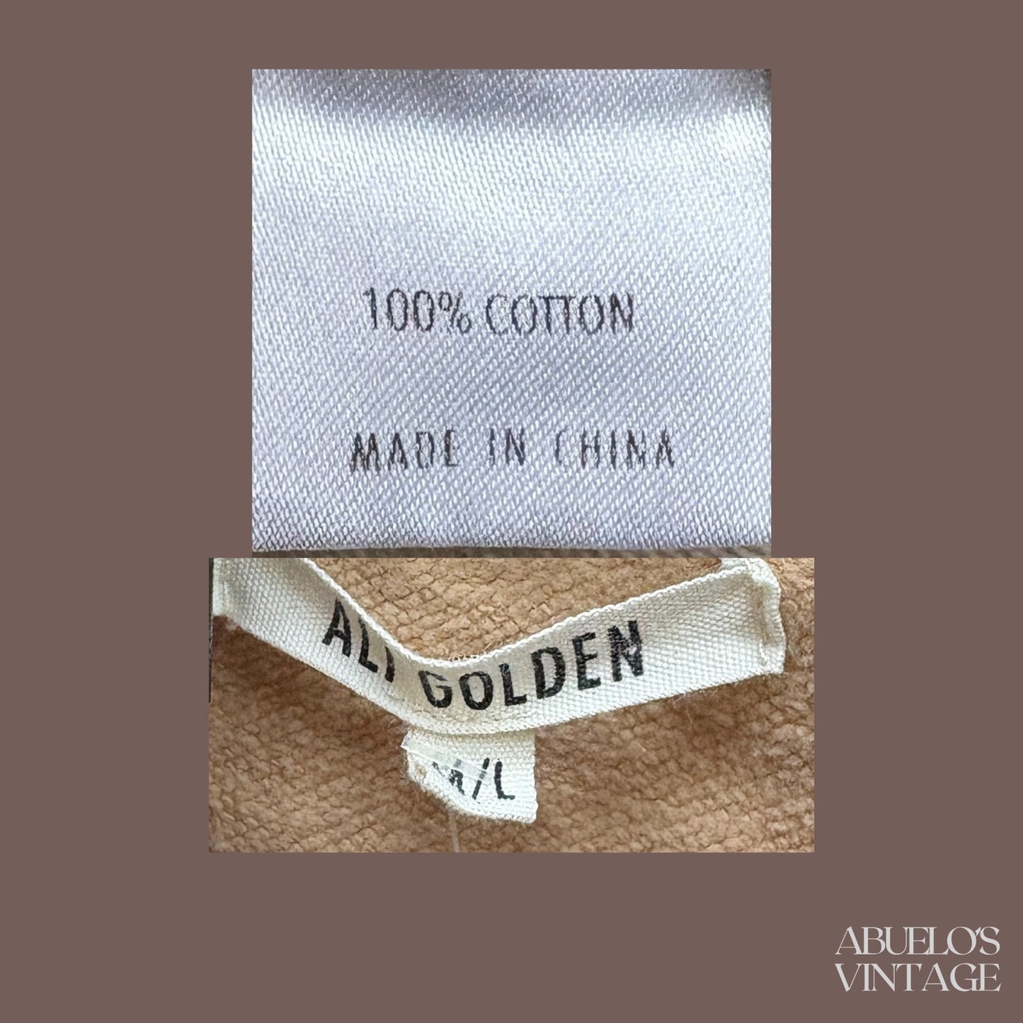 Ali Golden Cotton Crewneck Sweatshirt – Minimalist Neutral