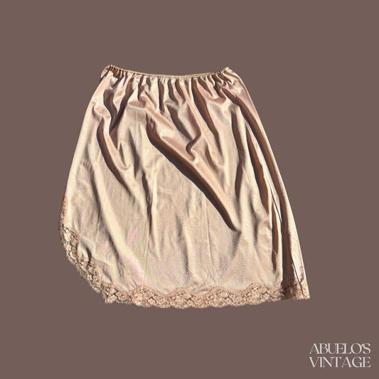 Vintage Vassarette Satin Lace Trim Half Slip – Balletcore Layer