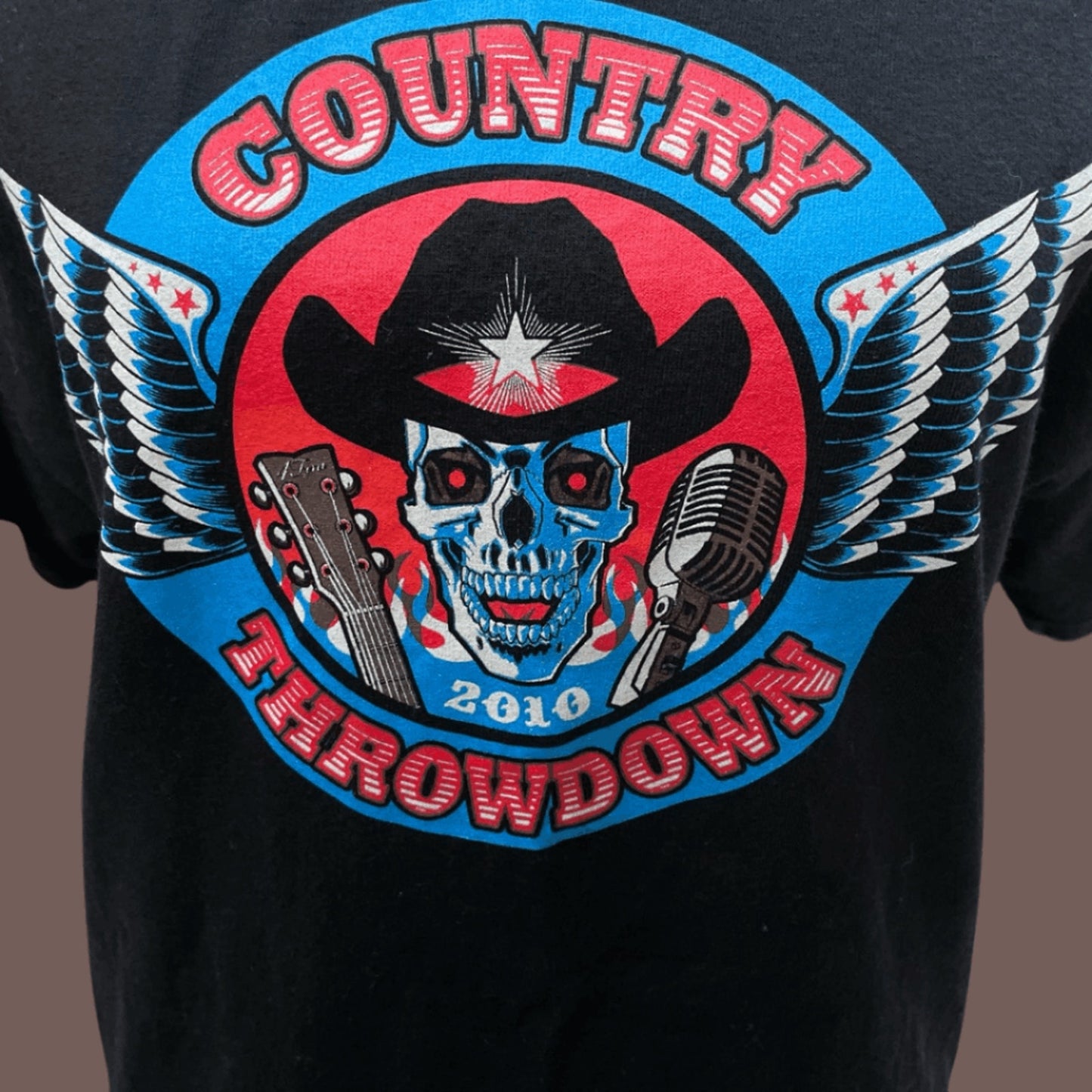 Vintage Alstyle Country Throwdown Skull Tee – 2010 Tour Graphic