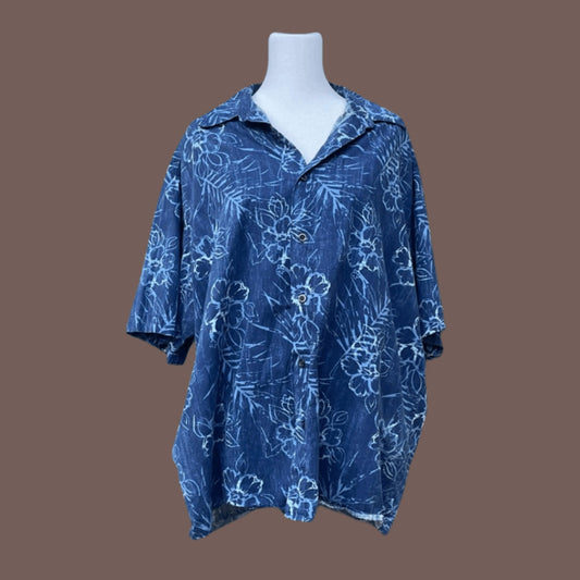 Vintage Natural Issue Floral Shirt – 90s Dadcore Summerwear