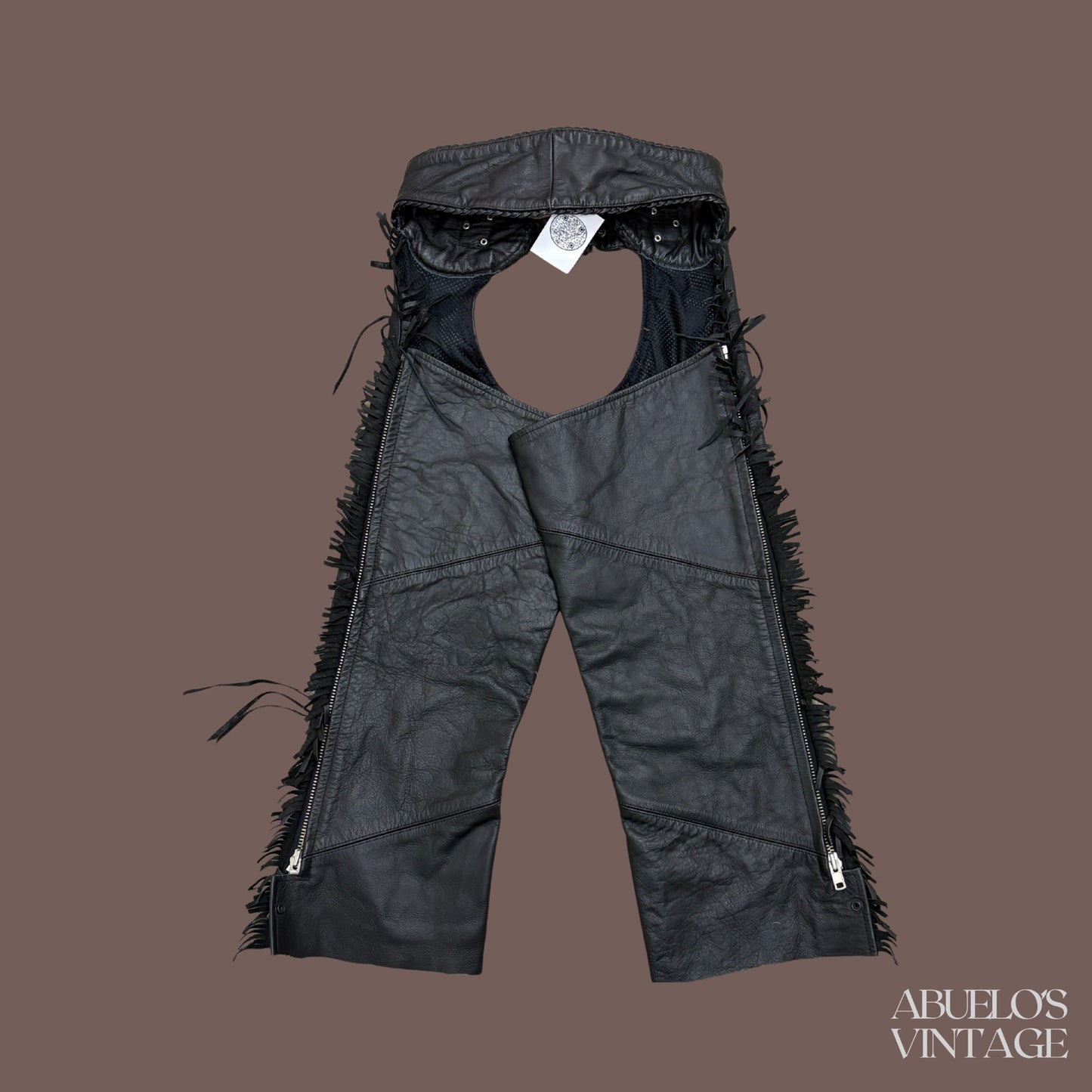 Vintage Highway One Leather Fringe Chaps – Biker Archive