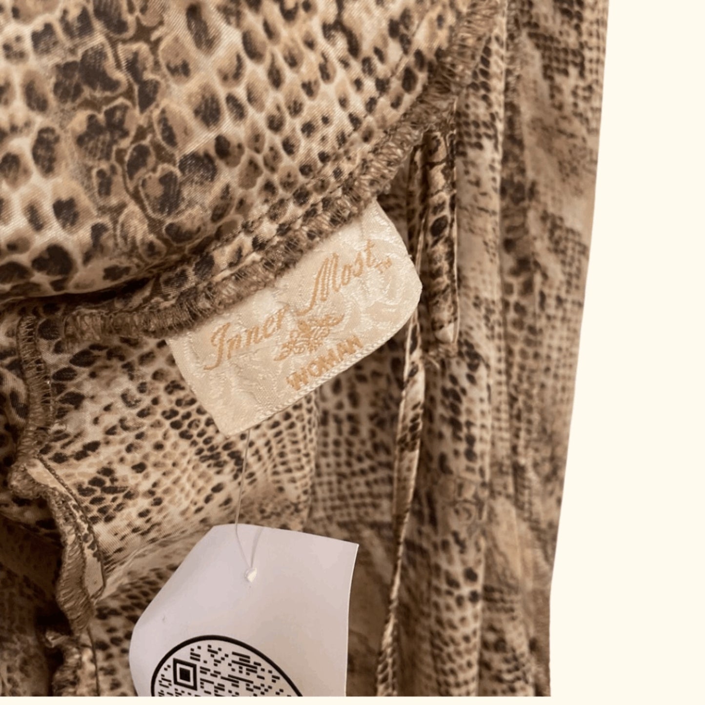 Vintage Innermost Woman Snakeskin Slip Dress – 80s Coquette