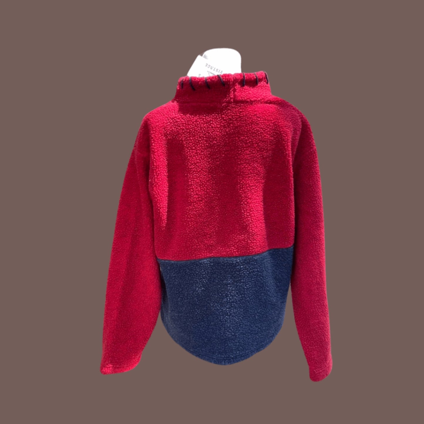 Retro Real Comfort American Flag Fleece Pullover – 90s Heritage Style