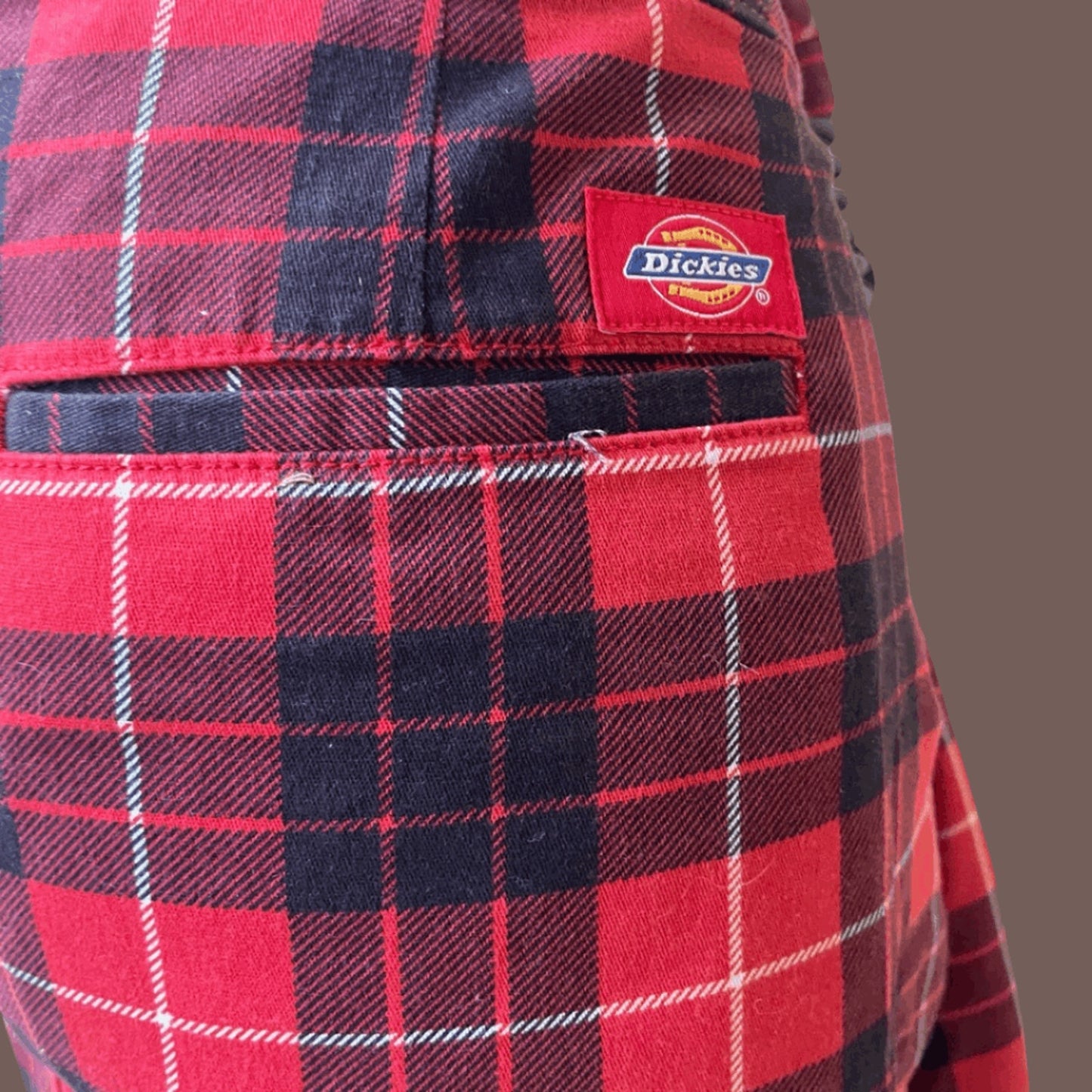 Vintage Dickies Plaid Mini Skirt – Y2K Schoolgirl Grunge