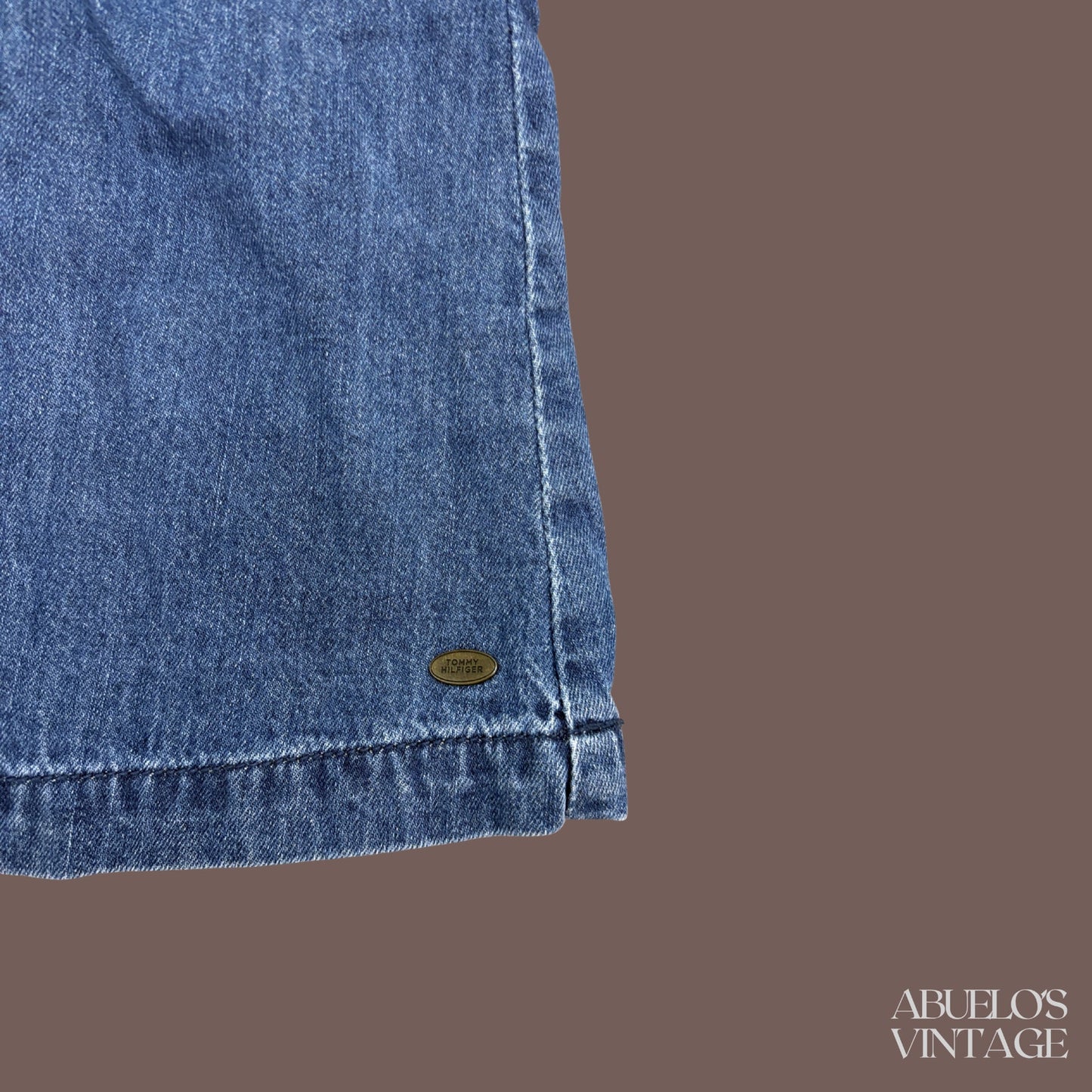 Vintage Tommy Hilfiger Denim Mini Skirt – Y2K Classic