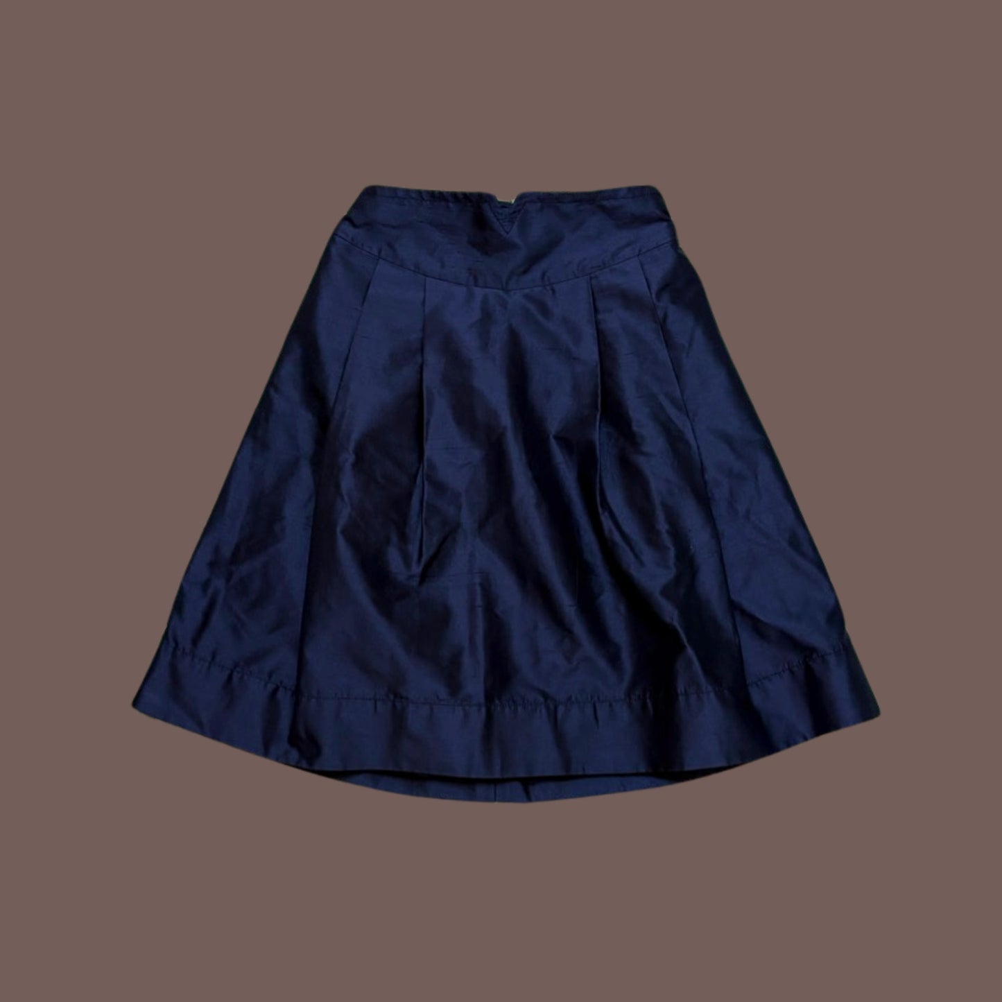 Vintage Trina Turk Women’s Black 100% Silk A-Line Bow Skirt Size M