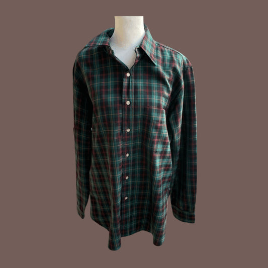 Vintage Pendleton Malcolm Tartan Wool Shirt – 90s Grandpacore