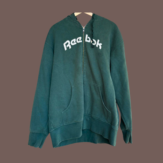 Vintage Reebok Classic Zip Hoodie – Y2K Euro Sportcore Energy