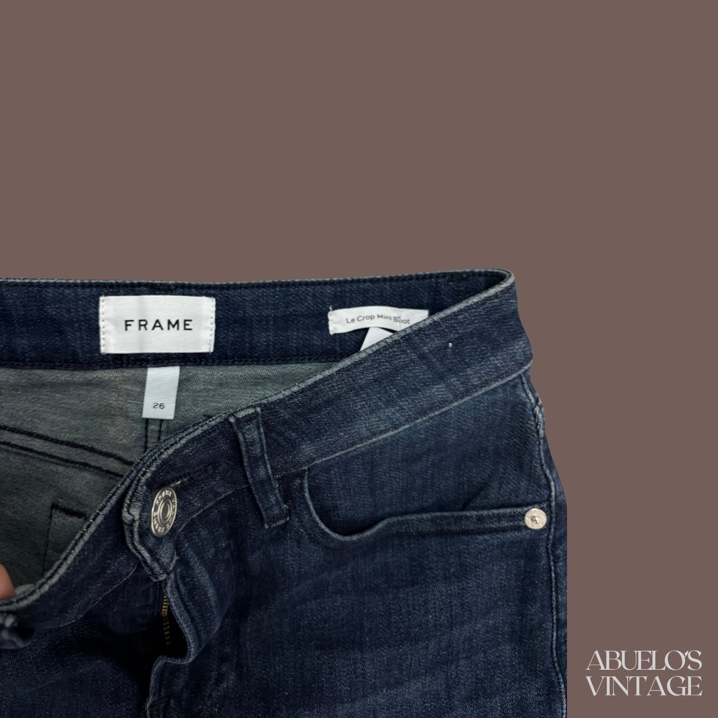 Vintage FRAME Le Crop Mini Boot Denim Jeans – Modern Minimal