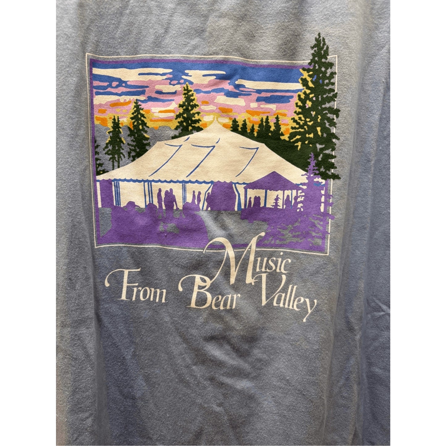 Vintage Hanes “Music From Bear Valley” Tee – 90s Nature Graphic