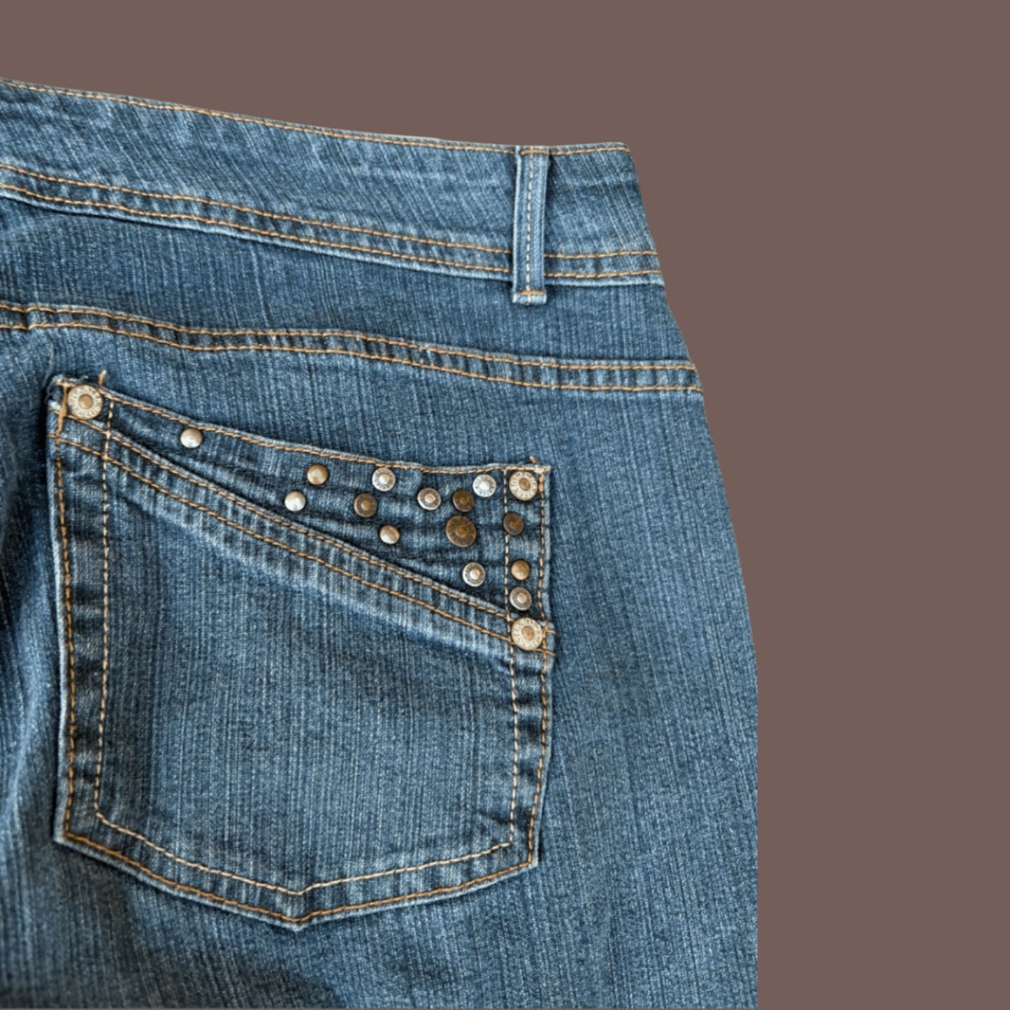 Vintage Charter Club Studded Flare Jeans – Y2K Retro Glam