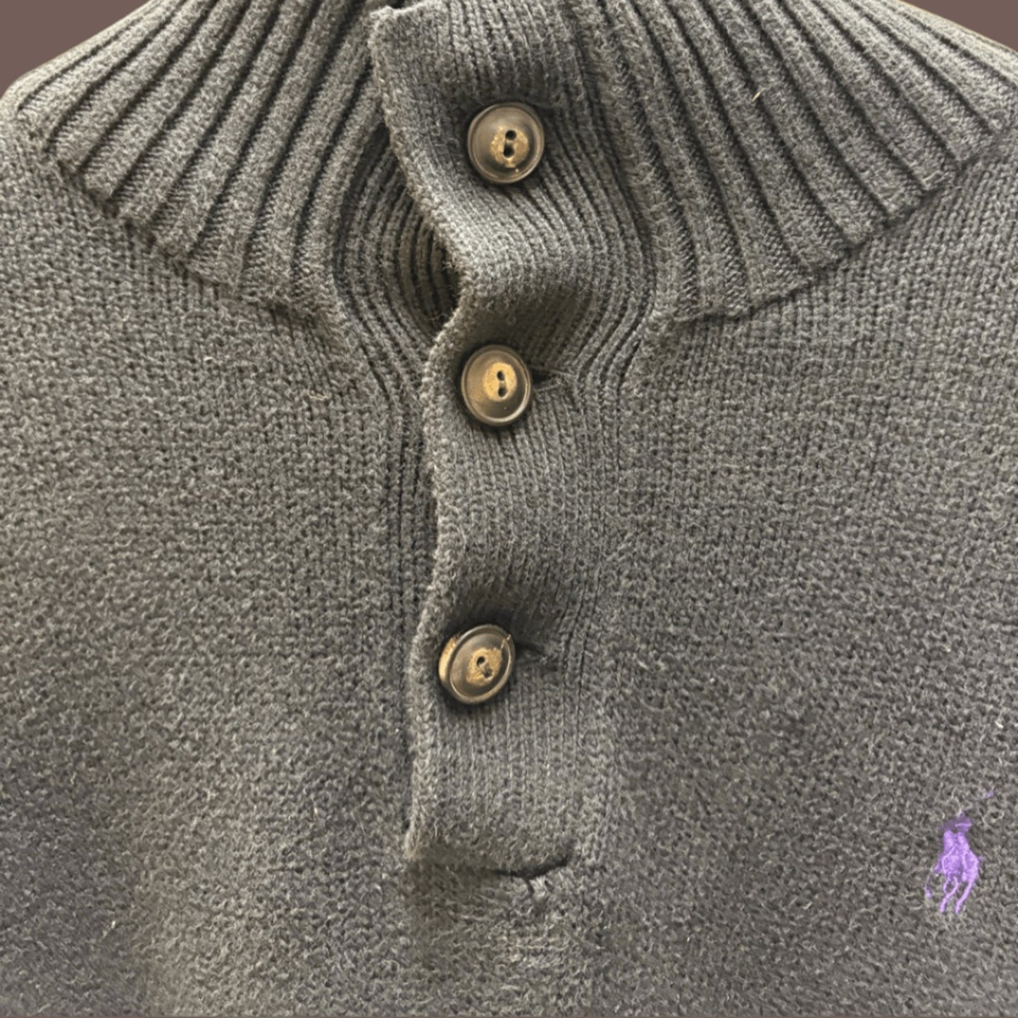 Vintage Polo Ralph Lauren Knit Polo Sweater – 2010s Preppy Classic