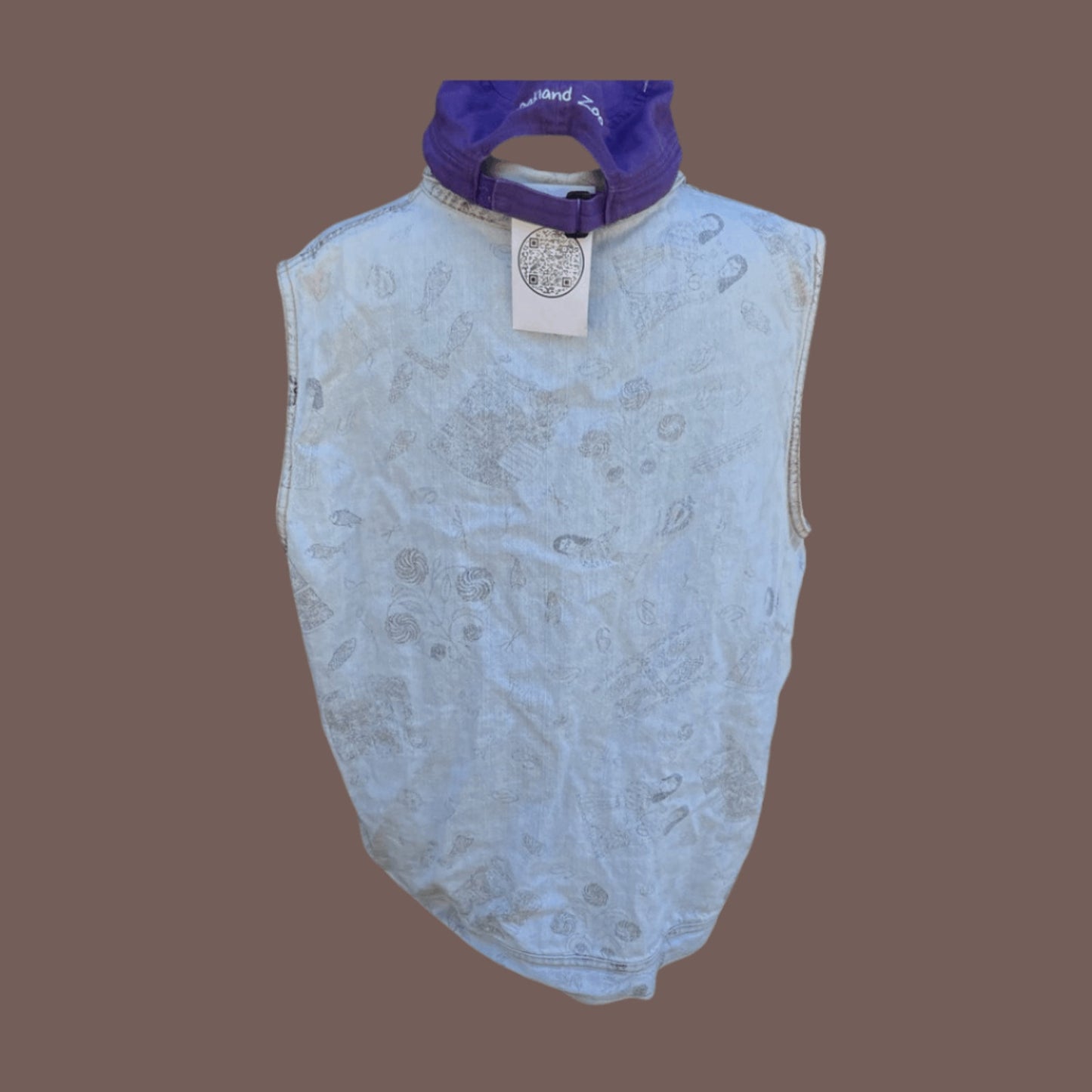 Vintage Chico’s Embroidered Denim Vest – 90s Boho Layering Piece