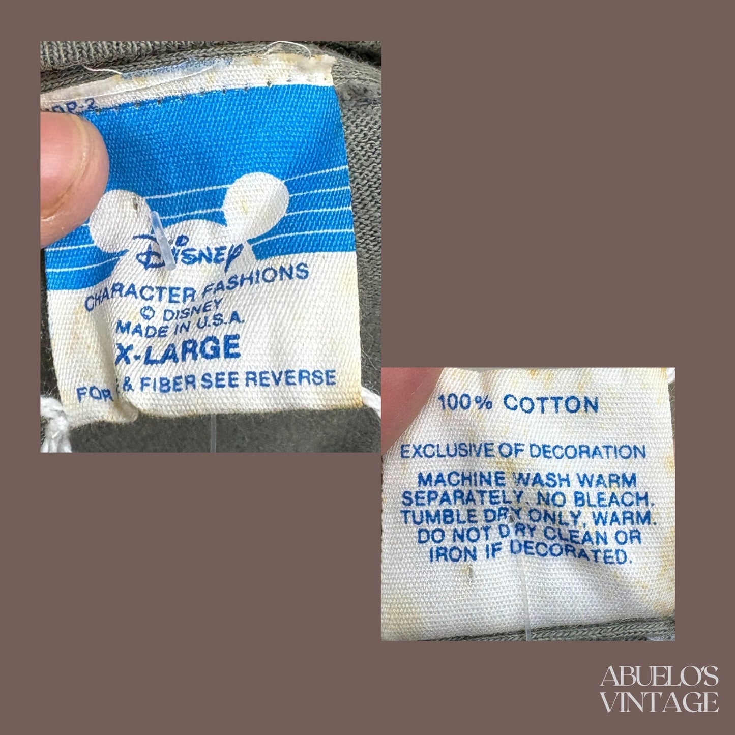 Vintage Disney Mickey Mouse Graphic T-Shirt – 80s Character Classic