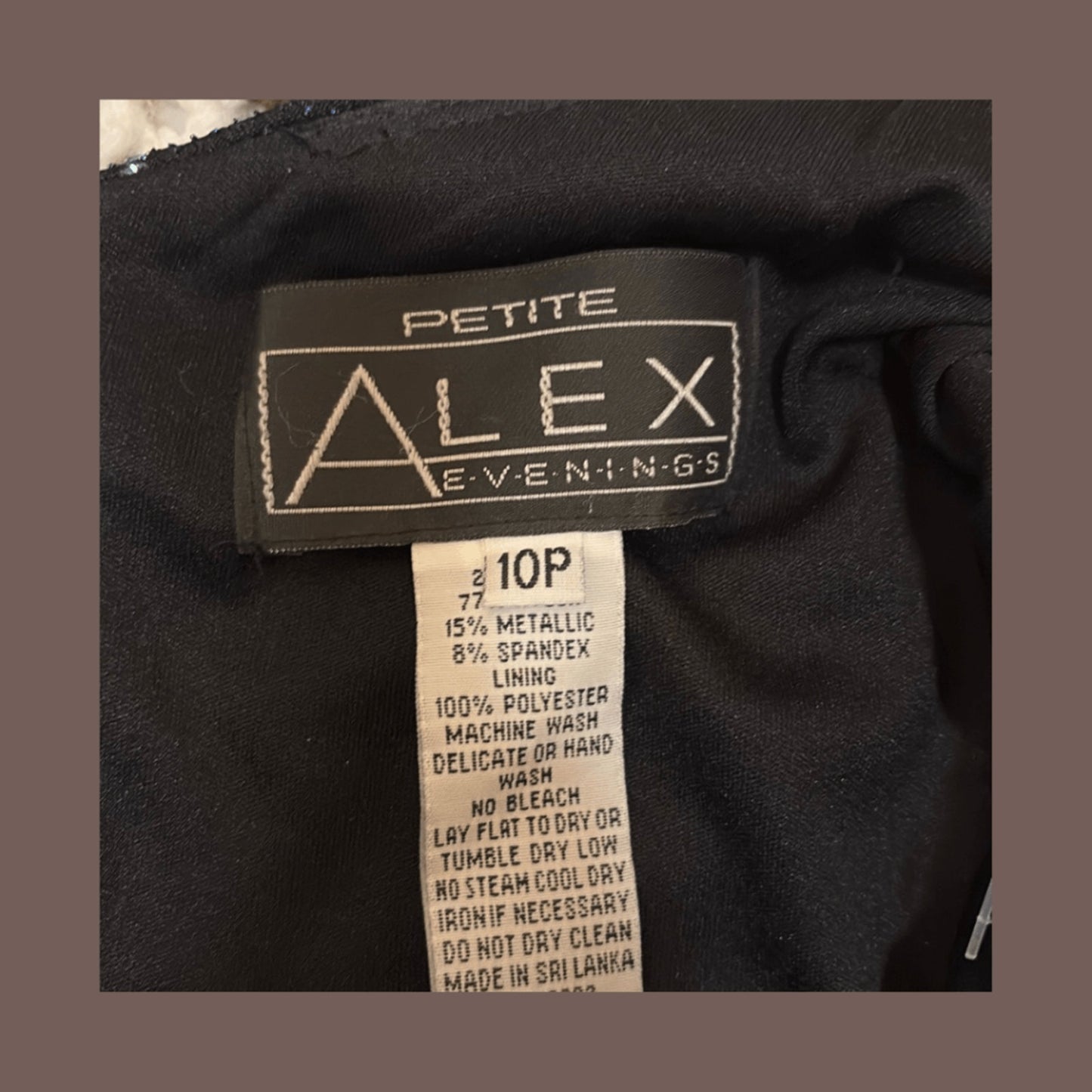 Vintage Alex Evenings Metallic Gown – 90s Elegant Y2K Glam