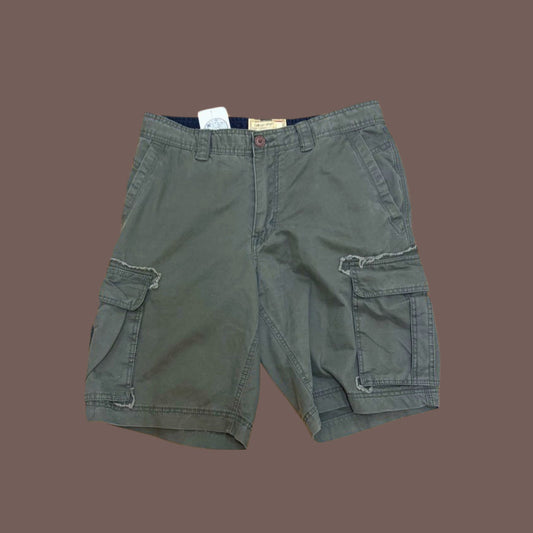 Vintage Transcript Men’s Olive Green Distressed Cargo Shorts Size 32W