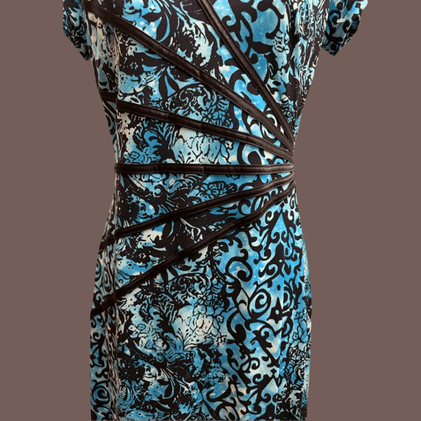 Vintage Connected Apparel Paisley Dress – Y2K Fit & Flare