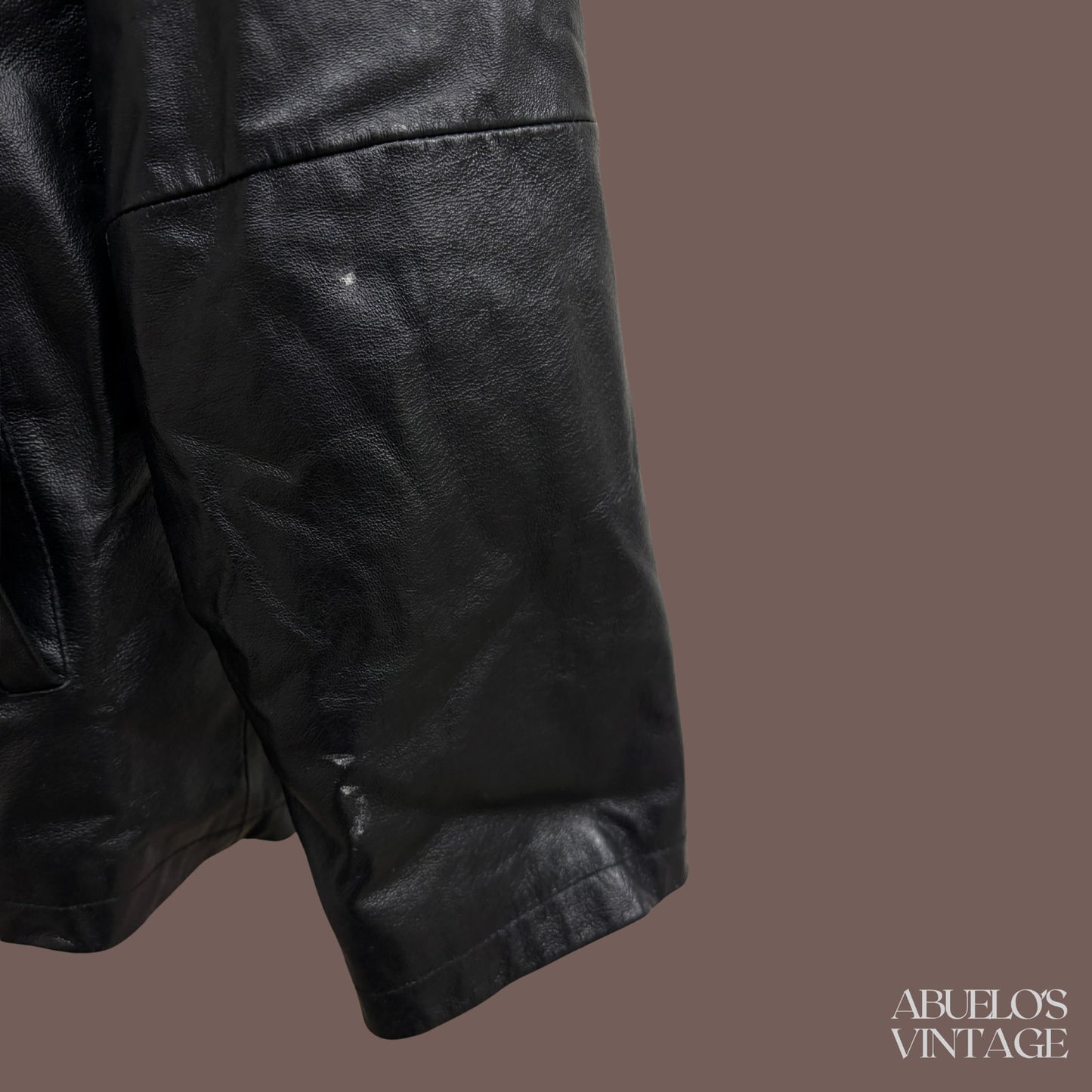 Vintage Catalani Leather Jacket – 90s Minimalist Moto