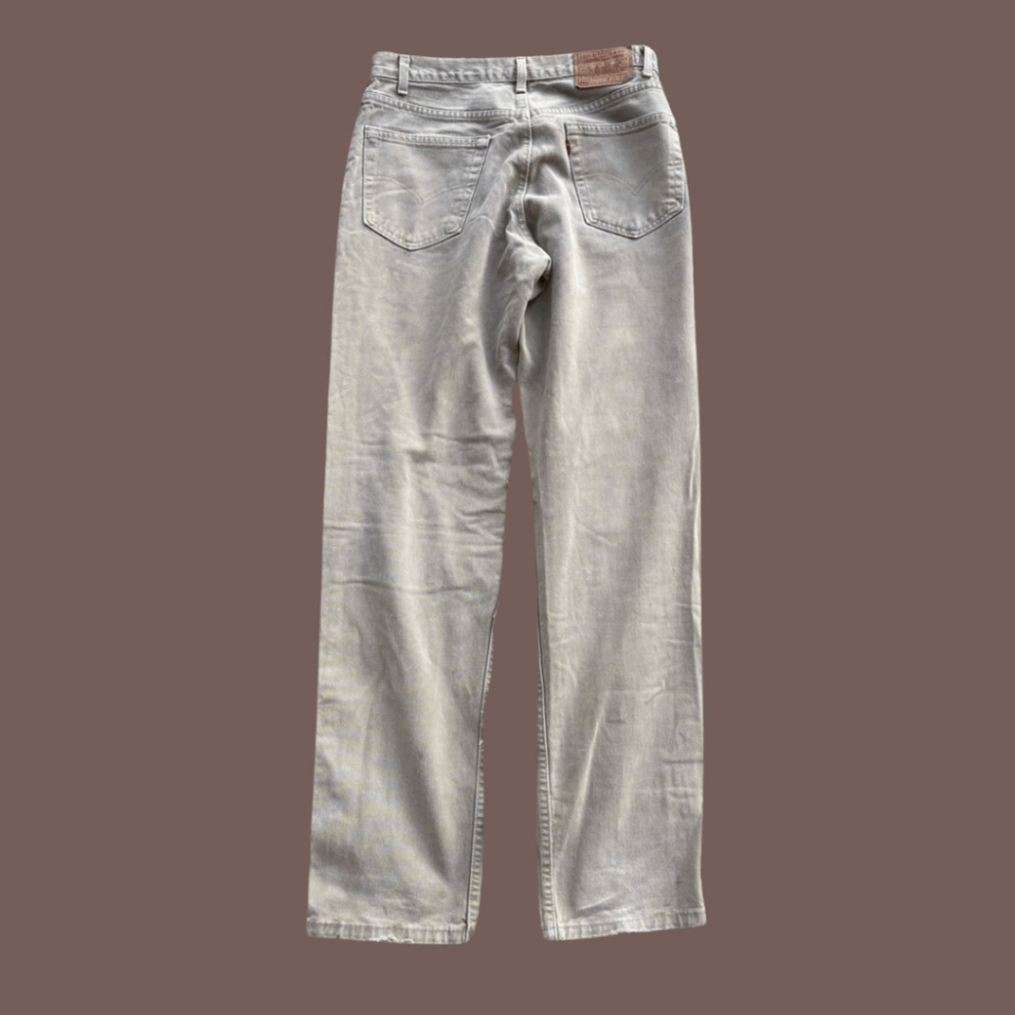 Vintage Levi’s 550 Beige Relaxed Jeans – 90s USA Made