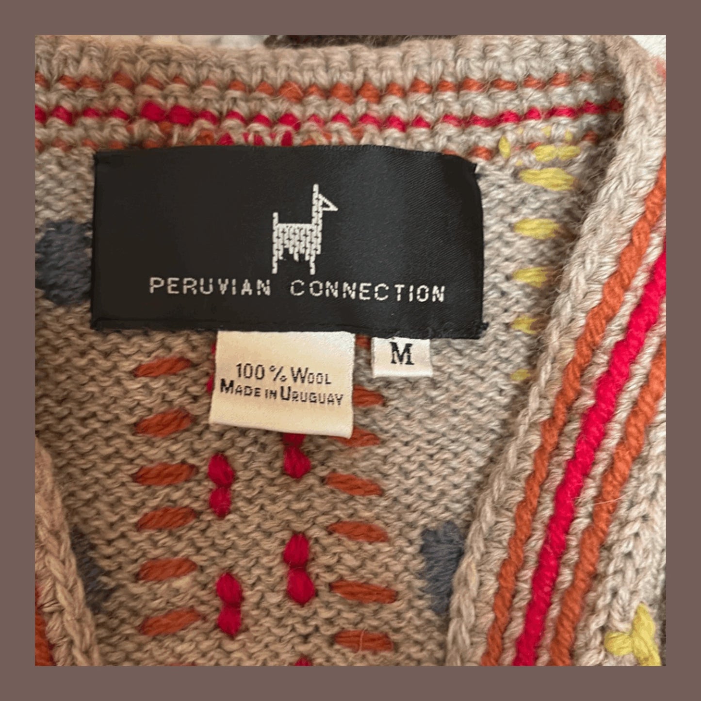 Vintage Peruvian Connection Wool Vest – Boho Knitwear Essential