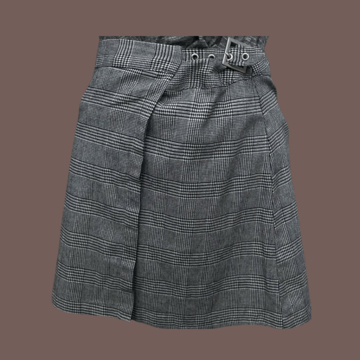 Vintage Brandy Melville Houndstooth Belted Skirt – Preppy Rocker