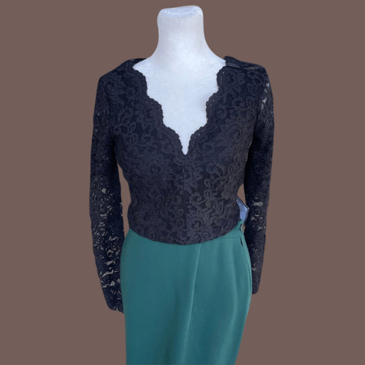 Vintage City Studio Black Lace Evening Top – Modern Romantic Glam