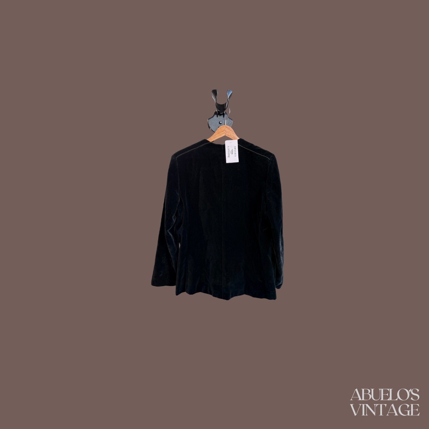 Vintage I. Magnin Velvet Blazer Jacket – Minimalist Evening