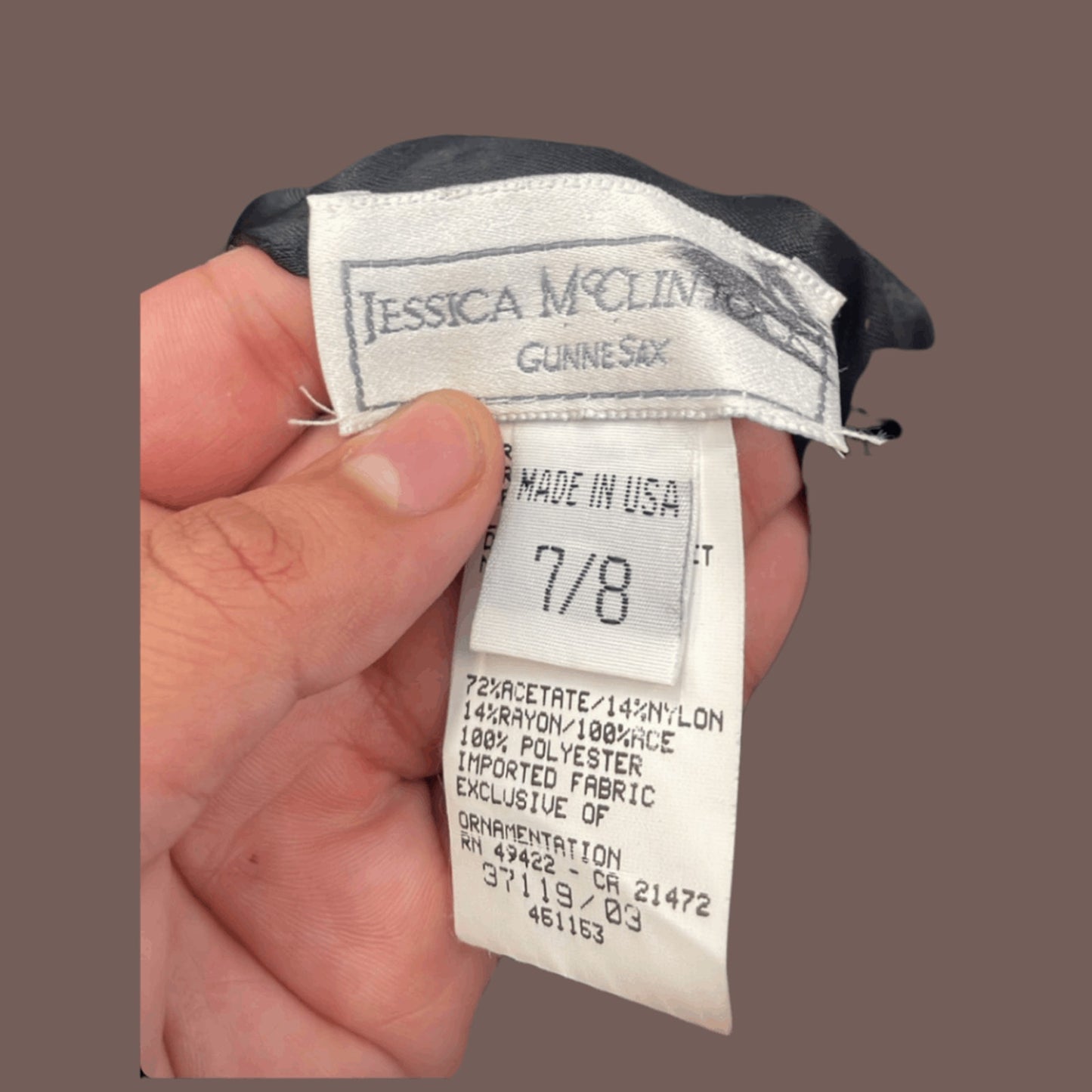 Vintage Jessica McClintock Gunne Sax Halter Dress – 90s Romance Noir