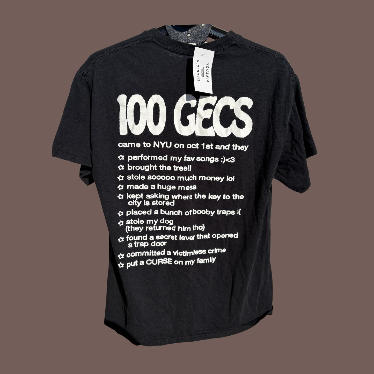 100 Gecs NYU Pop Smoke Opener Tee – 2019 Hyperpop Era