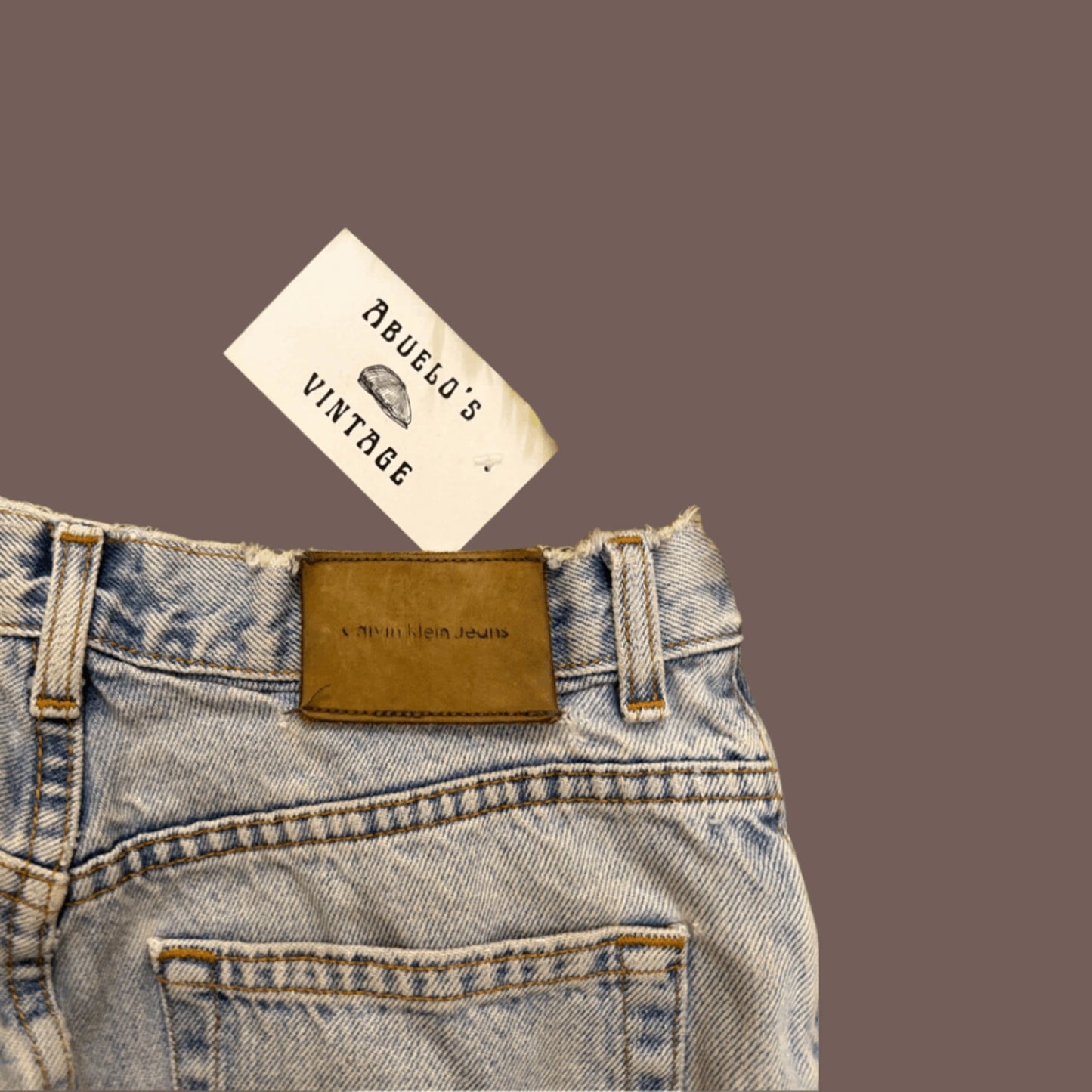 Vintage Calvin Klein Light Wash Straight Jeans – 90s Grunge