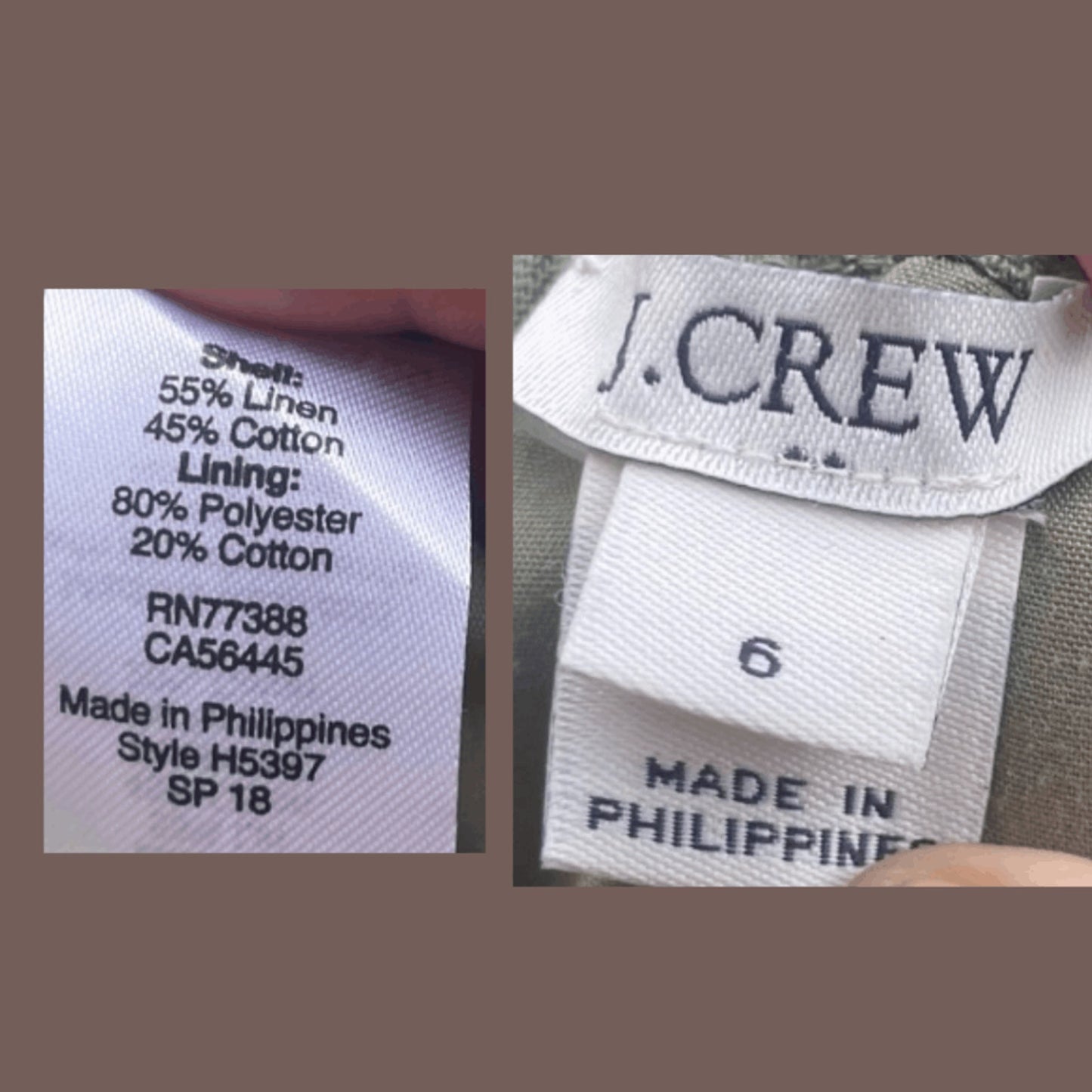 Vintage J. Crew Linen Blend Skirt – Scalloped Minimal Classic