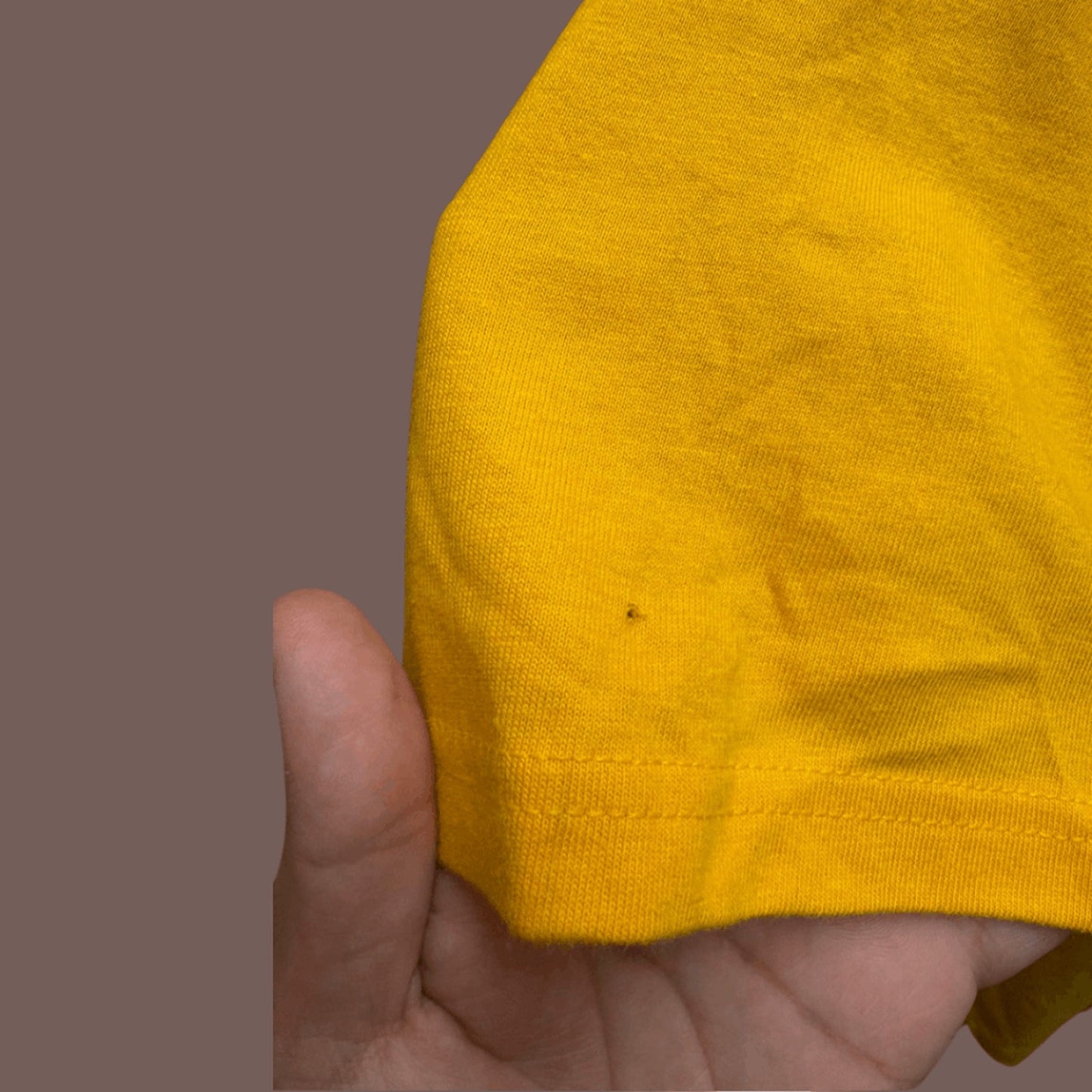 Vintage UCSB Lacrosse Tee – 90s Hanes Beefy‑T Yellow XL