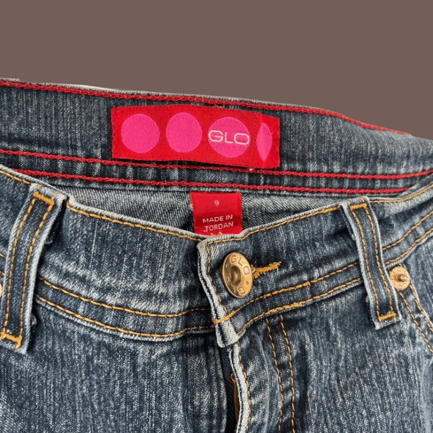 Vintage GLO Low-Rise Flared Jeans – Y2K Dark Wash