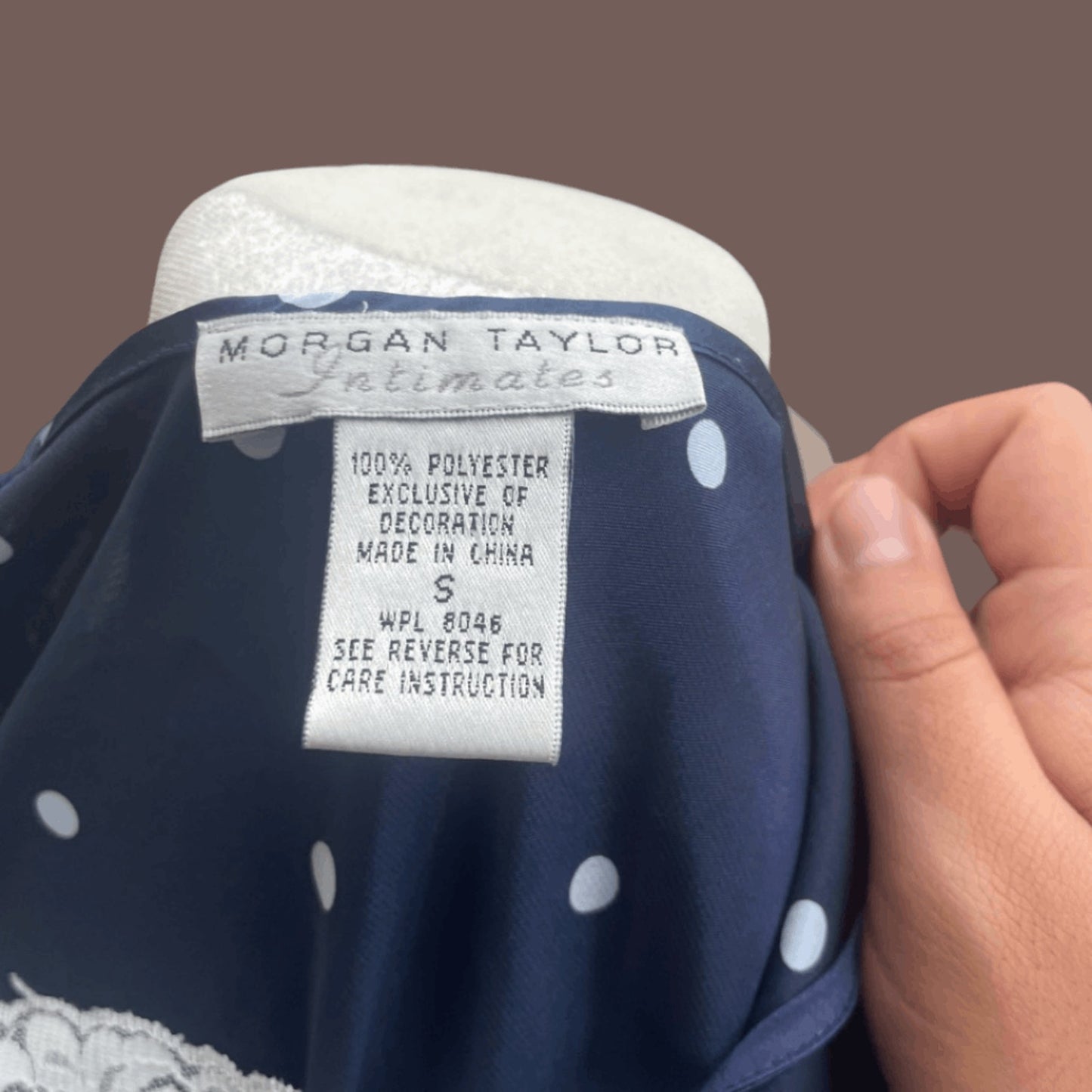 Vintage Morgan Taylor Polka Dot Slip Dress – 90s Coquette Loungewear