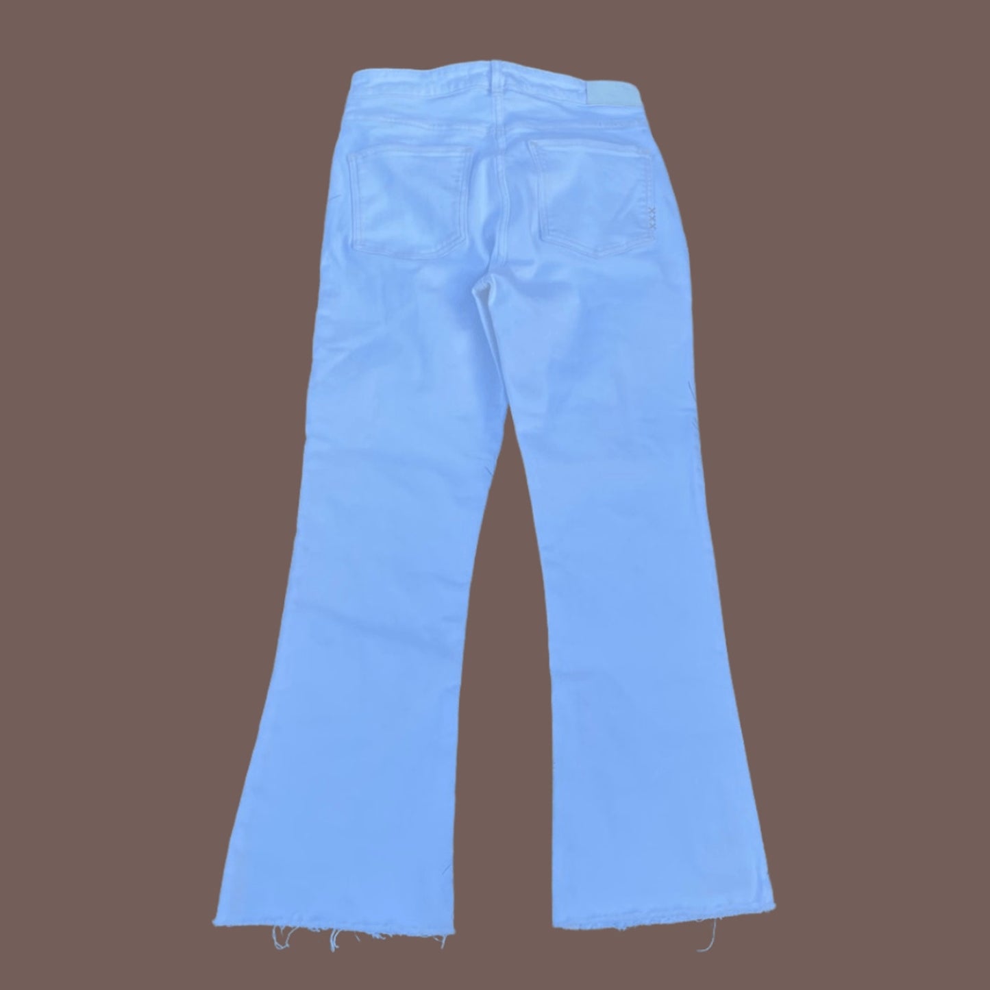 Scotch & Soda Cropped Jeans – White Mid‑Rise Minimal