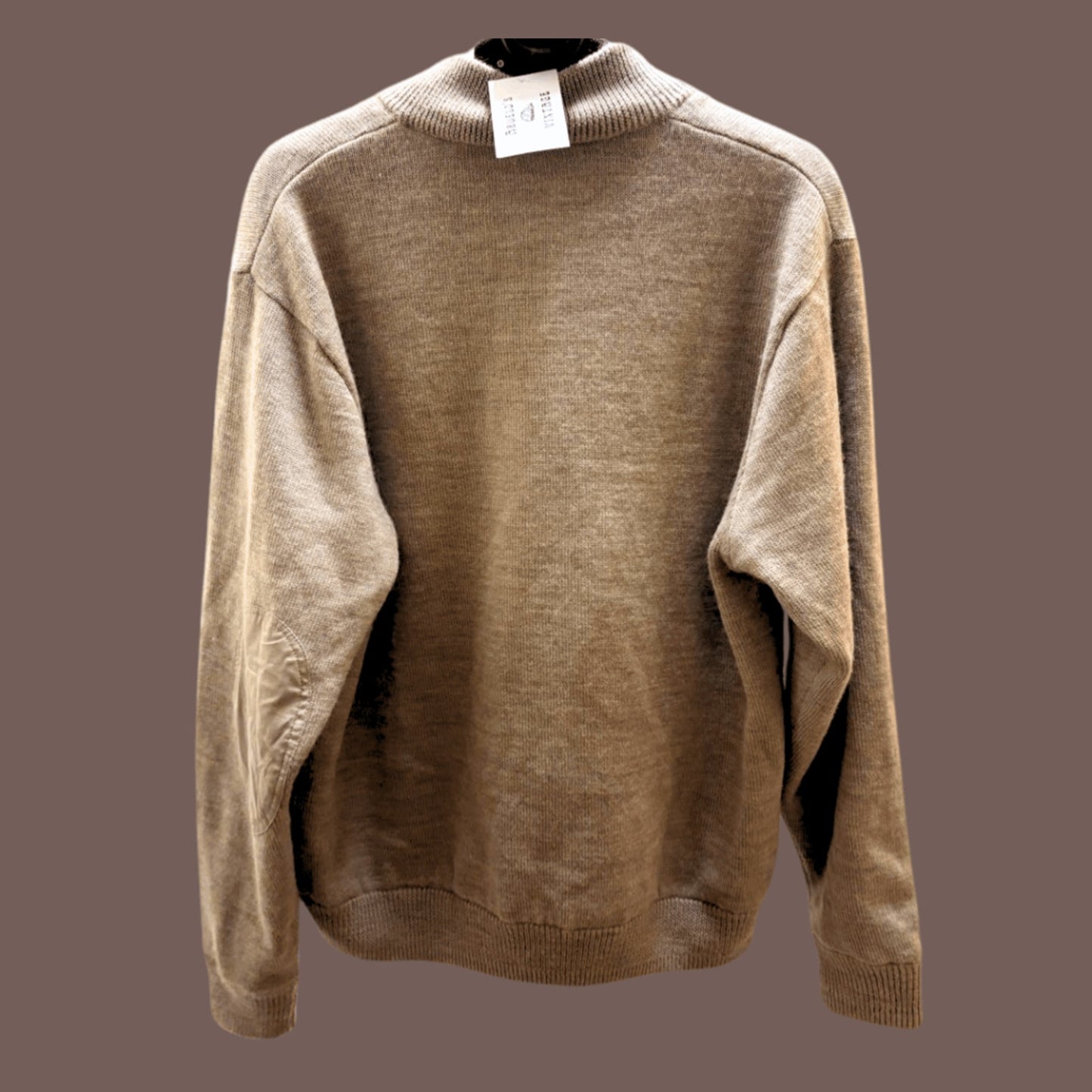 Vintage Cabela’s Beige Wool Blend Half-Zip Sweater – Outdoor Heritage Layer