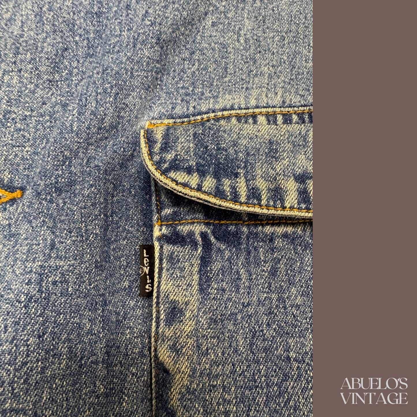 Vintage Levi’s Denim Cinch Waist Jacket – 90s Workwear