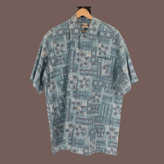 Vintage Barefoot Hawaiian Shirt – Made in USA Tropical Aloha