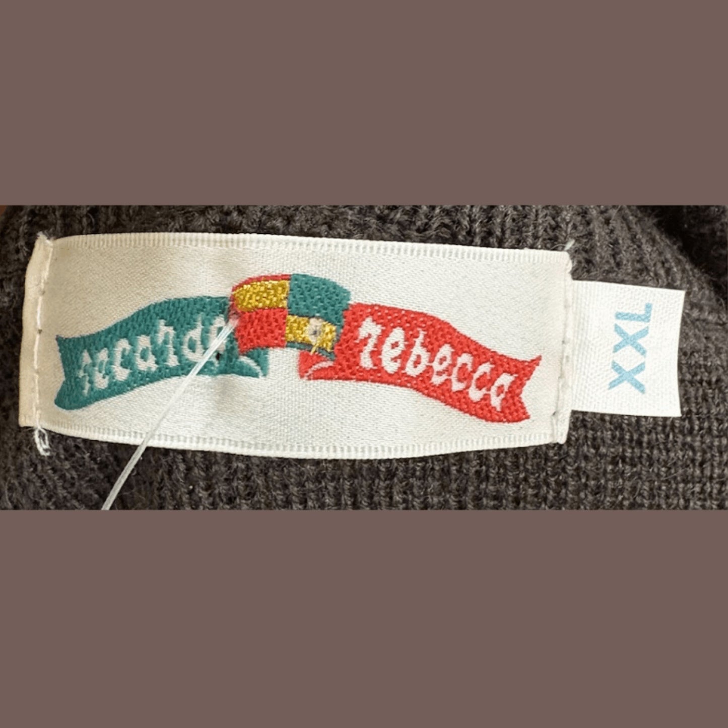 Vintage Recardo Rebecca Aztec Knit Sweater – 90s Dark Academia