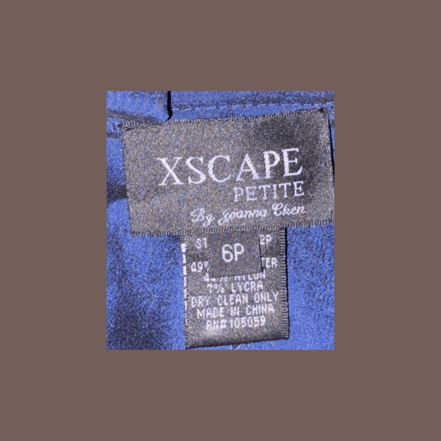 Vintage Xscape Navy Strapless Gown – Y2K Evening Elegance