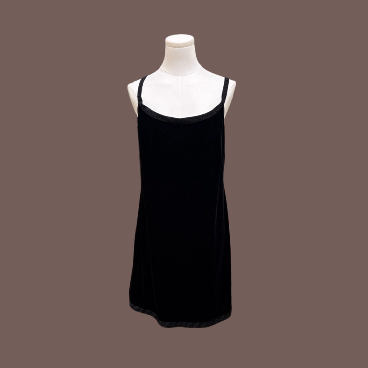 Vintage Hillard & Hanson Sueded Tank Dress – Y2K Evening Essential