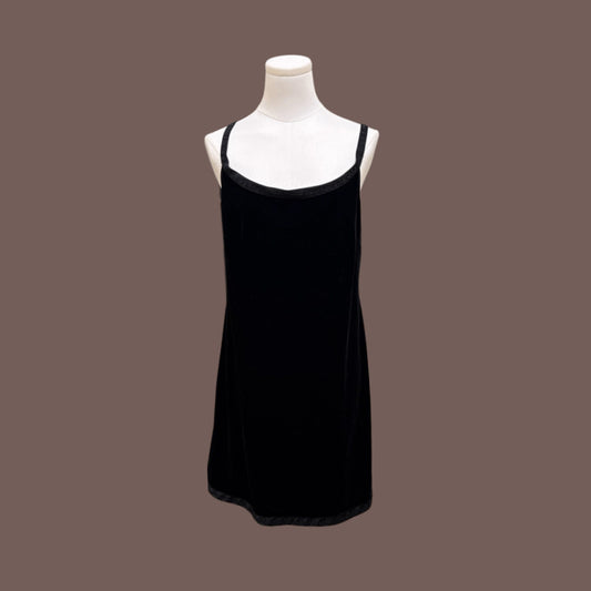 Vintage Hillard & Hanson Sueded Tank Dress – Y2K Evening Essential