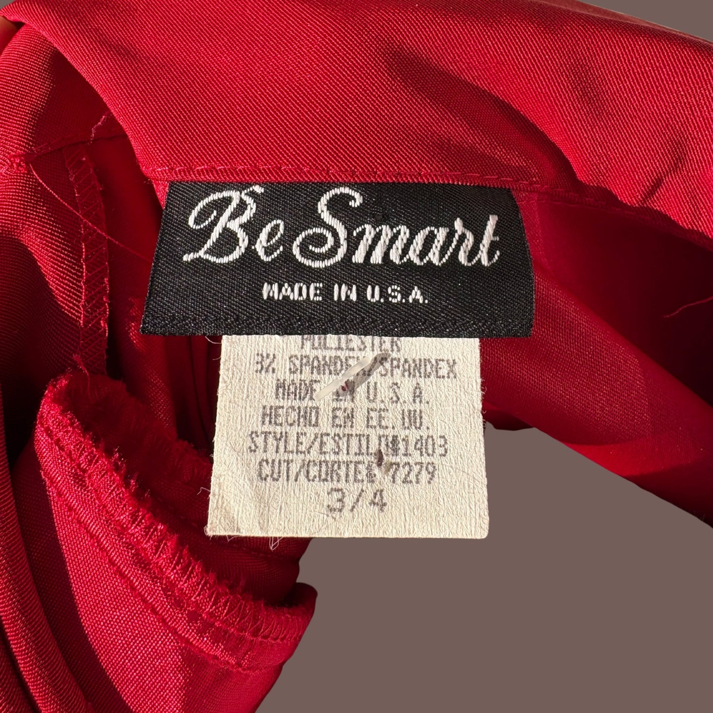 Vintage Be Smart Red Bodycon Blazer Dress – 90s Power Dressing