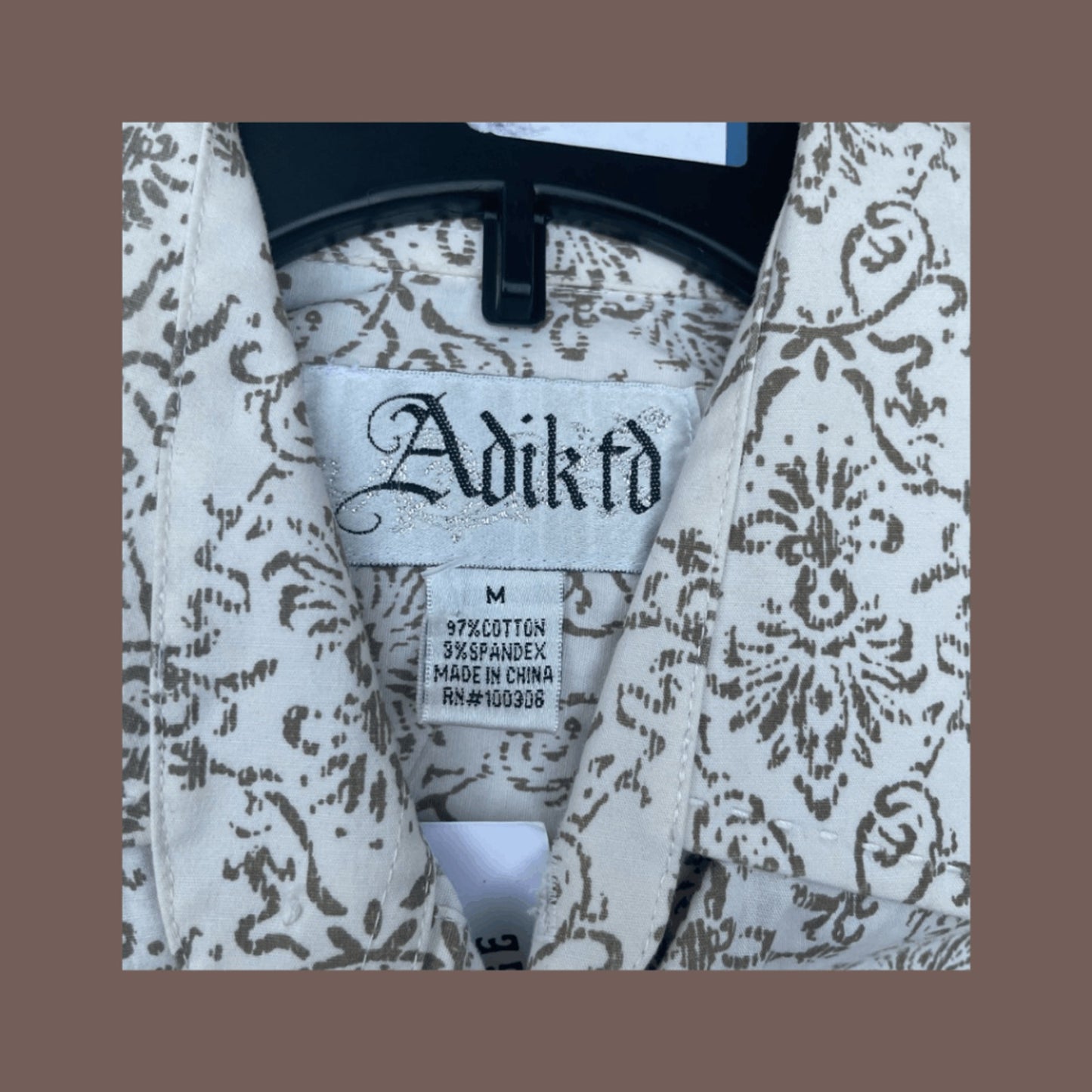 Vintage Adiktd Skull Graphic Button Down – Y2K Western Revival