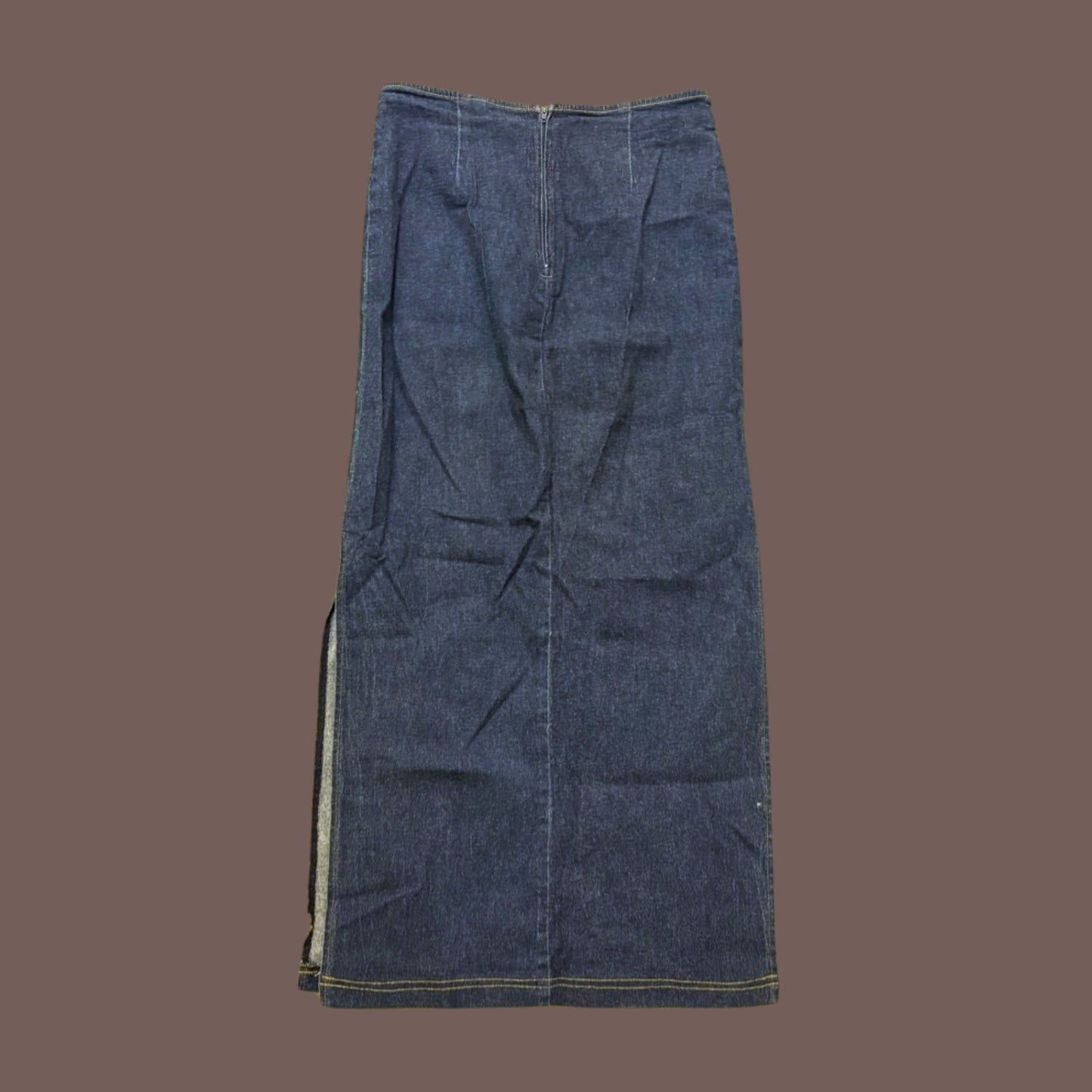 Vintage VENUS Denim Midi Skirt – 90s Minimalist Americana
