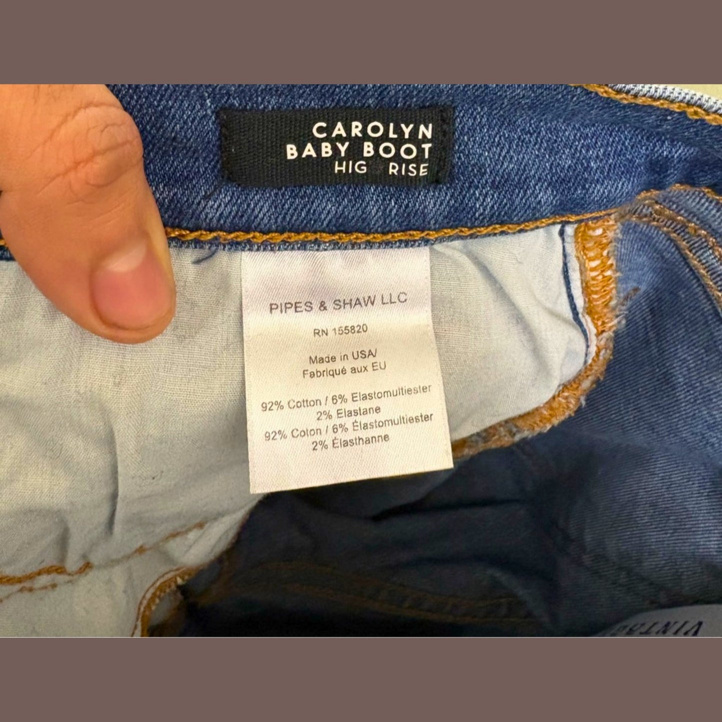 Veronica Beard Carolyn Baby Boot Jeans – High Rise Beach Wash Denim