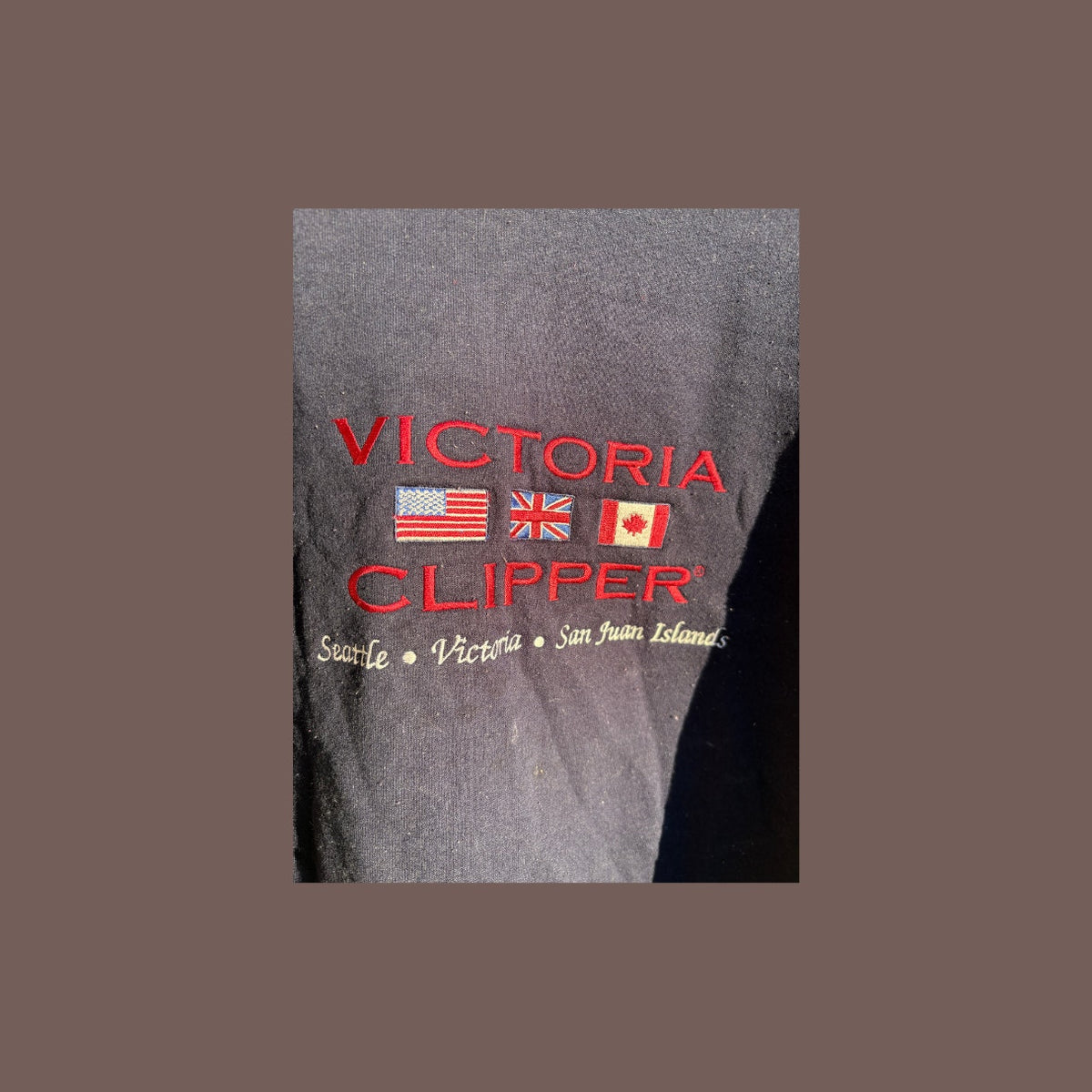 Vintage Victoria Clipper Embroidered Sweatshirt – Nautical 90s
