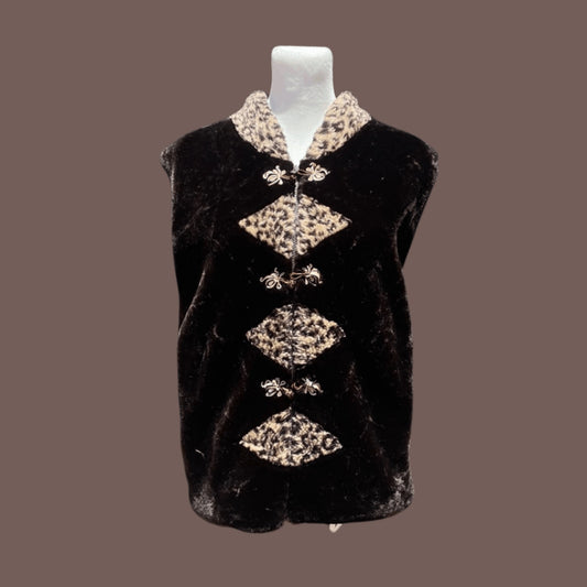 Vintage Zhong Yan Faux Fur Vest – Retro Mobwife Comfortcore