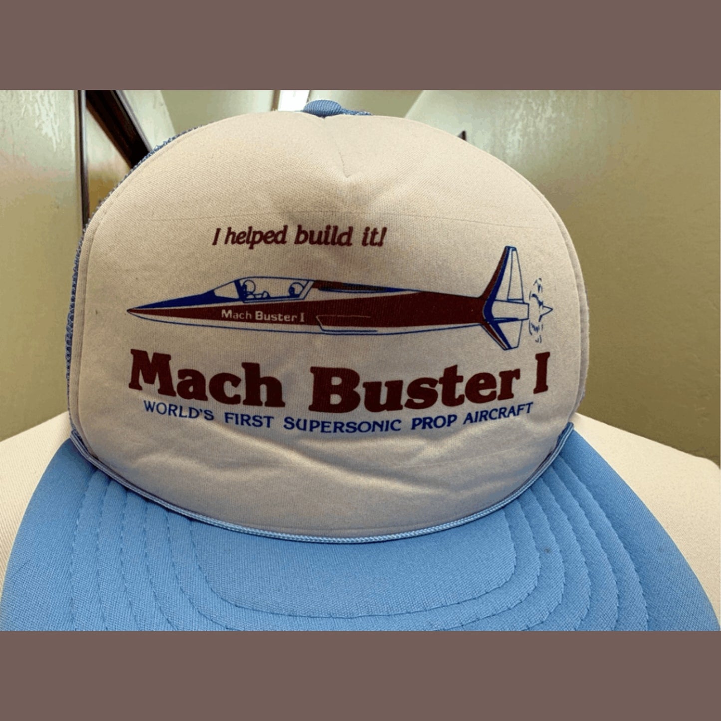 Vintage Mach Buster I Trucker Hat – 80s Aviation Memorabilia