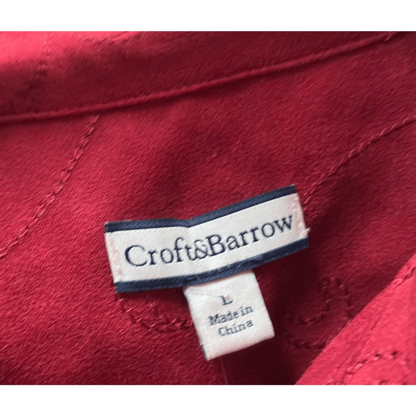 Vintage Croft & Barrow Embroidered Button-Up – 2000s Retro Femme
